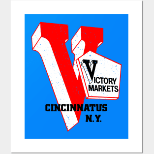 Victory Market Former Cincinnatus NY Grocery Store Logo Posters and Art